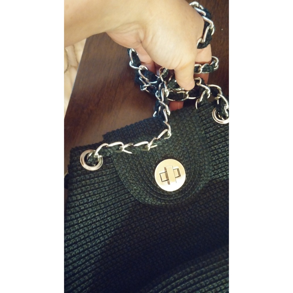 Vintage Black woven purse